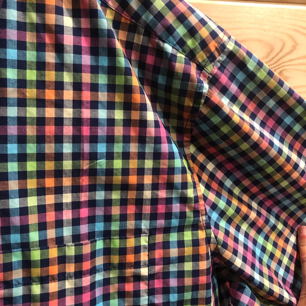 Colorful Button Up SS Shirt - Picture 3 of 5